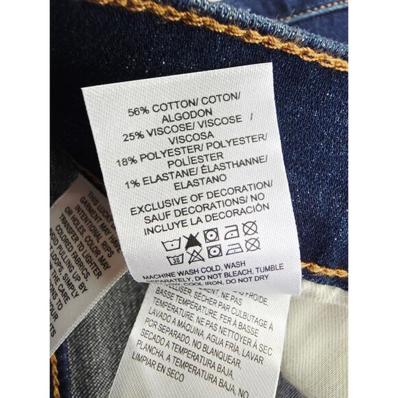 Lucky Brand Size 36X30 Mens 121 Slim Straight Blue Denim 5 Pocket Logo Tag Jeans - Picture 6 of 13